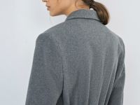 Жакет с поясом, Серый