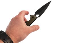 Складной нож Daggerr Arrow Olive DLC, сталь D2, рукоять G10