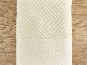 Полотенце махровое Zigzag, лен