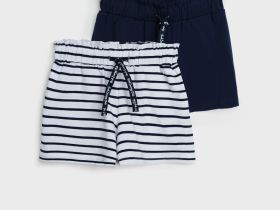 Шорты трикотажные для девочек, 2 шт в комплекте