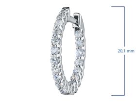 Серьги из белого золота э4712сг12210301