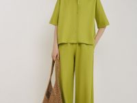 Льняная рубашка, Зеленый