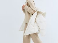 Пуховик для девочек, Бежевый