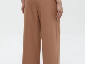 Укороченные брюки широкого кроя