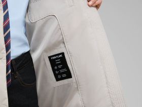 Удлиненный пуховик с натуральным пухом и термостежкой