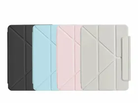 Чехол-книжка WIWU Smart Folio для Apple iPad Pro 13 (2024) (полиуретан с подставкой) (Wi-004) (серый)