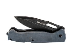Складной нож Ute 440C BW, серая G10, Kizlyar Supreme