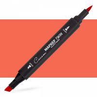 Маркер спиртовой Сонет "TWIN Brush" Красно-оранжевый