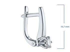 Серьги из белого золота э4712сг03220202