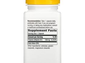 Nature's Way, Витамин B-1, 100 мг, 100 капсул