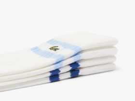 Мужские высокие хлопковые носки Lacoste Terry Sole