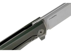 Складной нож LionSteel MT01 GY, сталь M390, рукоять Grey titanium