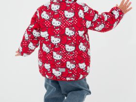 Куртка детская текстильная с полиуретановым покрытием для девочек