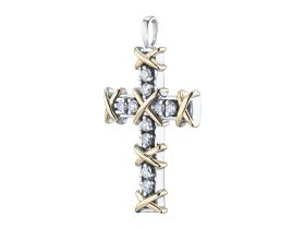 Подвеска из комбинированного золота э4812пд09171700_white