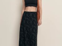 Юбка-миди силуэта трапеция