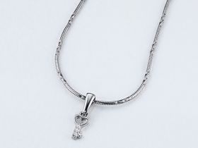 Подвеска из серебра с бриллиантами э0601пд04202790