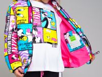 Куртка текстильная с полиуретановым покрытием для девочек