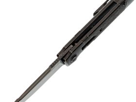 Складной нож Kansept Kitpu, сталь CPM20CV, рукоять титан/Carbon Fiber, черный