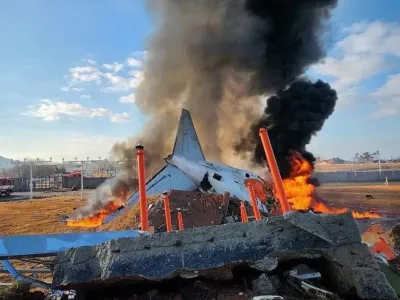 В Южной Корее потерпел крушение самолет, погибли 28 человек