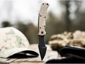 Складной нож Boker Micro Tracker Folder, сталь 154CM, рукоять микарта, песочный/черный