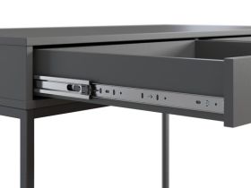 Стол Ханссон 120x60 Графитовый/Черный