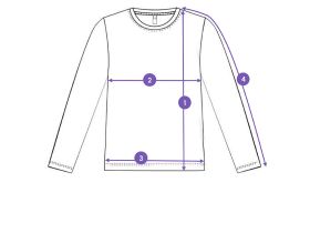 Фуфайка трикотажная для девочек (футболка с длинными рукавами)