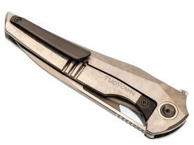 Складной нож TUOTOWN Magpie, сталь M390, рукоять Crystal Titanium