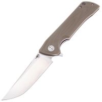 Складной нож Bestech Paladin 100 мм, сталь D2, рукоять G10, бежевый