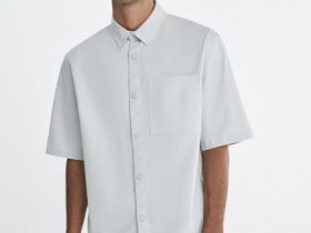 Рубашка с коротким рукавом, Белый