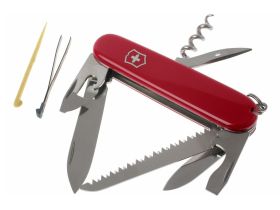 Складной швейцарский нож Victorinox Camper, сталь X55CrMo14, рукоять Cellidor®, красный, 13 функций, 91мм