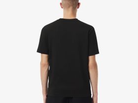 Мужская хлопковая футболка Lacoste колор-блок