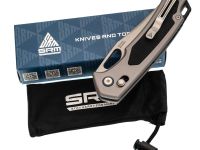 Складной нож SRM 9203-AK, сталь 140Cr, рукоять алюминий/G10