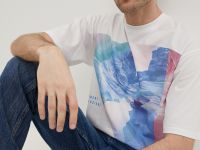 Футболка прямого силуэта с принтом