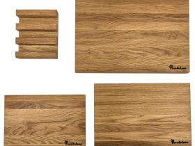 Комплект из 3-х разделочных досок Woodinhome CB002ONKIT3, дуб