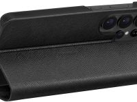 Чехол-книжка uBear Memo для Galaxy S26 Ultra, экокожа черный