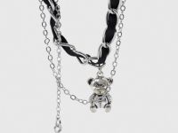 Колье с подвеской для девочек, Черный