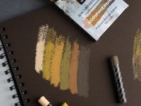 Набор масляной пастели профессиональной Малевичъ 6 шт, коричневые оттенки