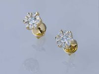 Пусеты из желтого золота э0312пс02210952