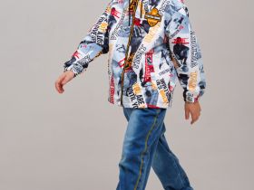 Куртка текстильная с полиуретановым покрытием для мальчиков (ветровка)