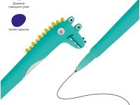 Ручка шариковая MESHU "Alligators" синяя, 0,7 мм, корпус ассорти