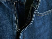 Прямые джинсы с высокой посадкой, Синий