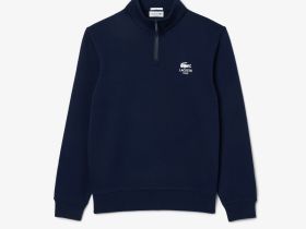 Свитшот Lacoste унисекс с застежкой-молнией с высоким воротом