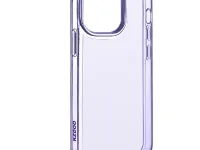 Чехол-накладка Kzdoo Guardian Case для iPhone 14 Pro Max пластиковый прозрачный (фиолетовая рамка)