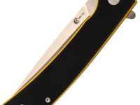 Складной нож Амур Техно малый, сталь VG-10, рукоять G10 черно-желтый