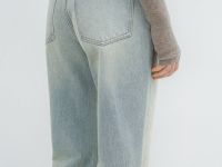 Джинсы Boyfriend с низкой посадкой, Голубой