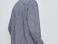 Рубашка из льна с длинным рукавом