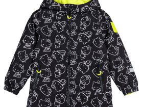 Куртка текстильная с полиуретановым покрытием для девочек (ветровка)