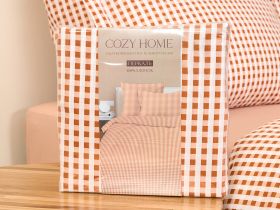 Постельное белье полукомплект Vichy, терракота