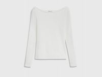 Лонгслив из вискозы, Белый