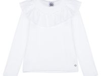 Фуфайка трикотажная для девочек (футболка с длинными рукавами)